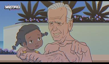 The viral Biden toon